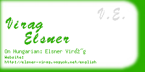 virag elsner business card